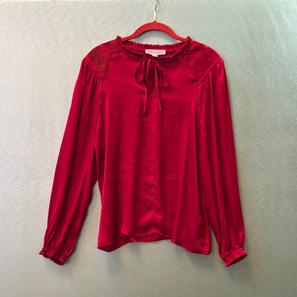 Philosophy‎ Red Women's Long sleeve Top Sz medium
